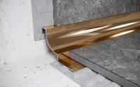 Внутренний угловой профиль из нержавеющей стали для плитки 10 мм FWR 10 GP золото полированное 2,7 м