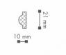 Декоративный молдинг NMC Arstyl SP2 12х10 200 см