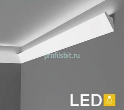 Потолочный плинтус для скрытой подсветки  NMC Wallstyl IL4 60х37 200 см