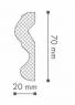 Потолочный плинтус NMC Nomastyl N 70х20 200 см