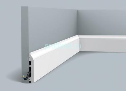 Напольный плинтус с кабель-каналом гибкий Orac Decor Duropolymer Flex SX172F 2 м