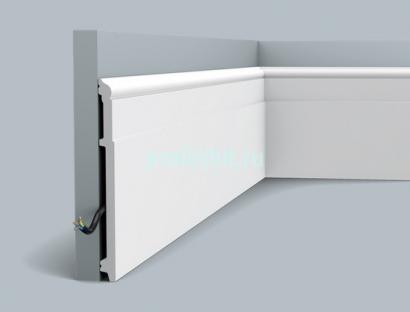 Напольный плинтус с кабель-каналом Orac Decor Duropolymer SX156 2 м