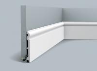 Напольный плинтус с кабель-каналом гибкий Orac Decor Duropolymer Flex SX138F 2 м