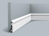 Напольный плинтус с кабель-каналом гибкий Orac Decor Duropolymer Flex SX137F 2 м