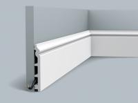 Напольный плинтус с кабель-каналом гибкий Orac Decor Duropolymer Flex SX118F 2 м