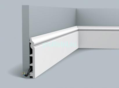 Напольный плинтус с кабель-каналом Orac Decor Duropolymer SX118 2 м