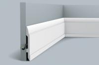 Напольный плинтус с кабель-каналом гибкий Orac Decor Duropolymer Flex SX104F 2 м