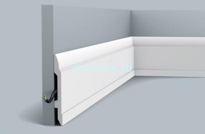 Напольный плинтус с кабель-каналом Orac Decor Duropolymer SX104 2 м