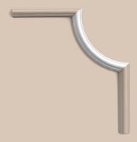 Декоративный угловой элемент молдинга Orac Decor Duropolymer PX103A 190х35 мм