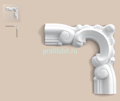 Декоративный угловой элемент молдинга Orac Decor Duropolymer P8030D 132х132 мм