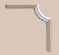 Декоративный угловой элемент молдинга Orac Decor Duropolymer P8030C 190х86 мм