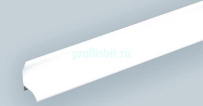 ПВХ бордюр для ванны Асви 40х40 мм монтаж на плитку Белый 1,8 м