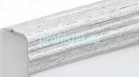 Отделочный уголок фигурный 30х30 мм Асви ПВХ 330 Ясень белый 2,7 м