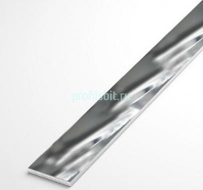 Алюминиевая полоса 15 мм серебро люкс 3 м