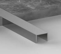 Алюминиевый П-профиль 10х10 мм Б-5 серебро матовое 3 м