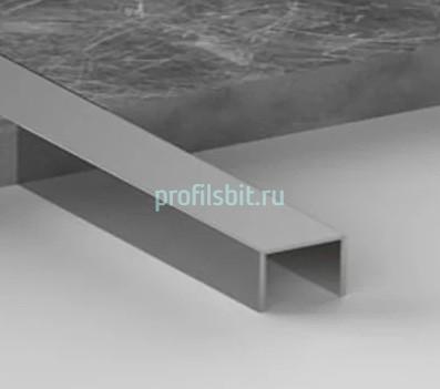 Алюминиевый П-профиль 10х10 мм Б-5 серебро матовое 3 м