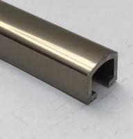 Алюминиевый П-профиль 8х10 мм Б-1 шампань люкс 2,7 м