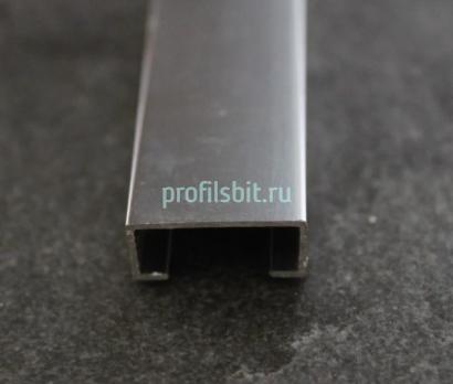 Алюминиевый П-профиль 8х20 мм Б-4 серебро люкс 3 м