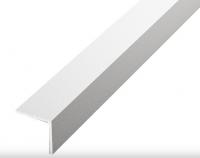 Алюминиевый уголок 15х15 мм ПБ15х15 белый муар 3 м