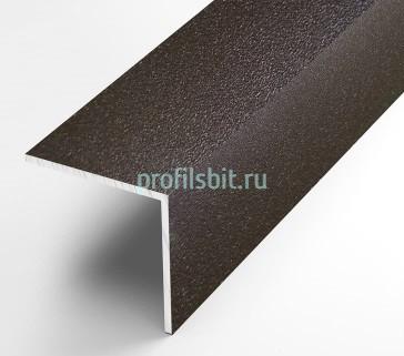 Алюминиевый уголок 30х30 мм ПБ30х30 шоколад муар 3 м