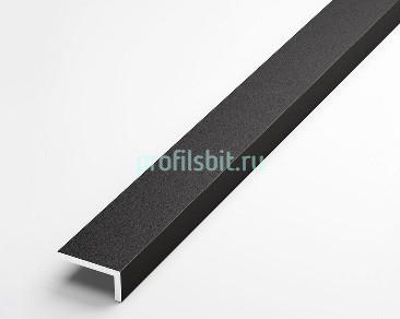 Алюминиевый уголок 40х13 мм ПБ40х13 черный 3 м