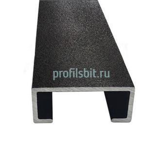 Алюминиевый П-профиль 10х10 мм Б-5 антрацит муар 3 м