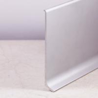 Напольный плинтус алюминиевый 40 мм Мега-Трейд ЛП-40 Серебристый 3м