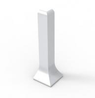 Уголок наружний для плинтуса Мега-Трейд ЛП-60ун Серебристый