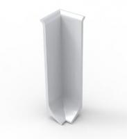 Уголок внутренний для плинтуса Мега-Трейд ЛП-60ув Серебристый