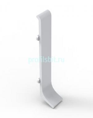 Соединитель для плинтуса Мега-Трейд ЛП-80ст серебристый