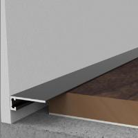 Алюминиевый микроплинтус Мега-Трейд МП-6 Чёрный 3м