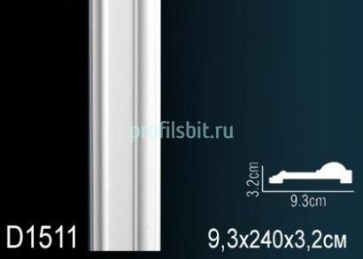 Обрамление дверей Перфект D1511F 2400х93 мм белый полиуретан