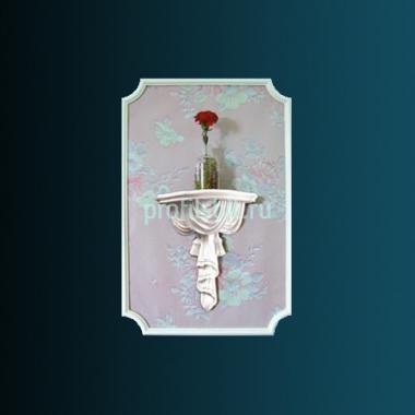 Декоративная полка Перфект K5007 308х250х121 мм белый полиуретан