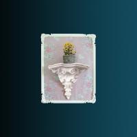 Декоративная полка Перфект K5008 530х430х271 мм белый полиуретан