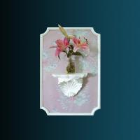 Декоративная полка Перфект K5012 190х264х161 мм белый полиуретан