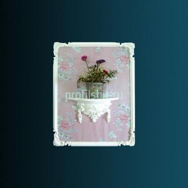 Декоративная полка Перфект K5016 235х450х151 мм белый полиуретан