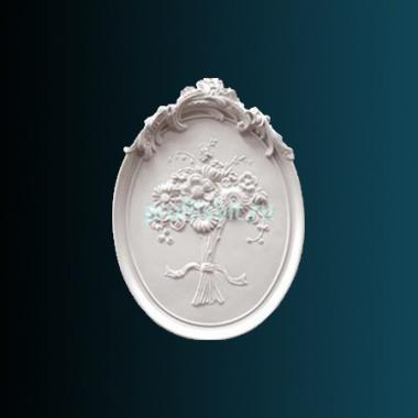 Декоративное панно Перфект K4001 720х510х40 мм белый полиуретан