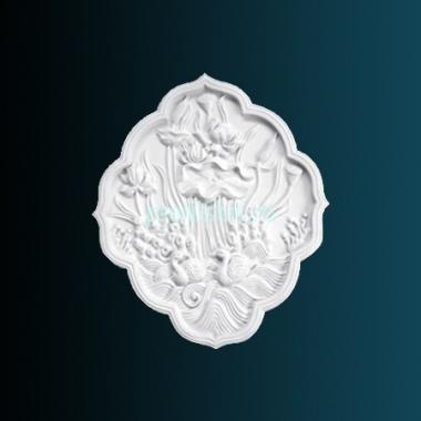 Декоративное панно Перфект K4035 600х510х40 мм белый полиуретан