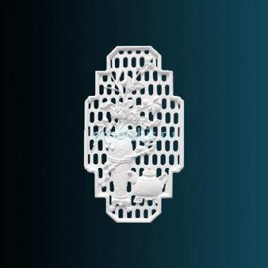 Декоративное панно Перфект K4042 800х450х30 мм белый полиуретан