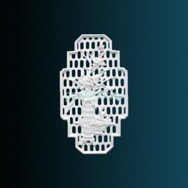 Декоративное панно Перфект K4043 800х450х30 мм белый полиуретан