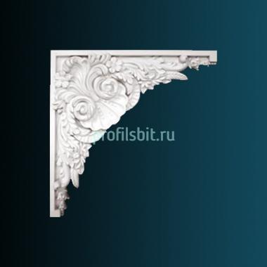 Декоративный орнамент Перфект G2020 462х462х57 мм белый полиуретан