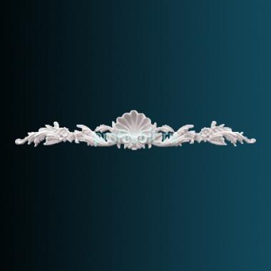 Декоративный орнамент Перфект G2035 185х1105х40 мм белый полиуретан