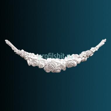 Декоративный орнамент Перфект G2038 260х796х50 мм белый полиуретан