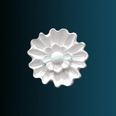 Декоративный орнамент Перфект G2041 70х70х10 мм белый полиуретан