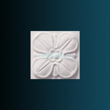 Декоративный орнамент Перфект G2054 51х51х20 мм белый полиуретан