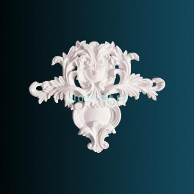Декоративный орнамент Перфект G2060 467х565х57 мм белый полиуретан