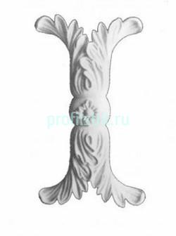 Декоративный орнамент Перфект G2066 220х120х25 мм белый полиуретан