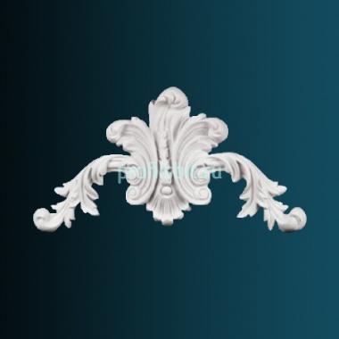 Декоративный орнамент Перфект G2083 243х411х39 мм белый полиуретан