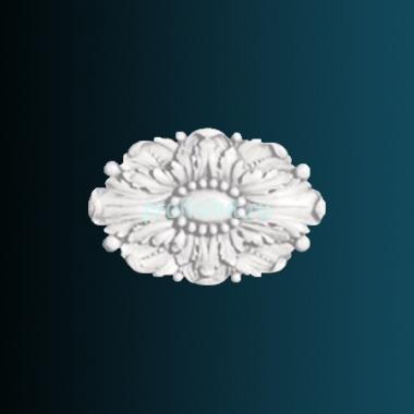 Декоративный орнамент Перфект G2095 311х466х26 мм белый полиуретан