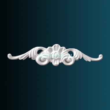 Декоративный орнамент Перфект G2161 57х243х17 мм белый полиуретан